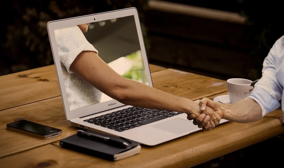 an illustration of online dating